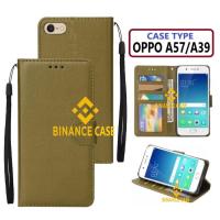 ราคา หนัง FLIP CASE OPPO A57 A39 กรณีหนัง FLIP WALLET หนังพรีเมี่ยม เปิดปิด SARUNG HP FLIP CASE OPPO A57/A39 (41410228761)