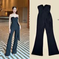 ราคา จั้มสูทขายาวเกาะอกสีดำ Linda (24511706800)