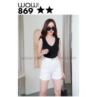 ราคา กางเกงยีนส์ขาสั้น ป้าย Wow รหัส 869 (27818651529)