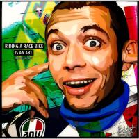 ราคา (BX) Valentino Rossi_Riding A Race Bike Pop Art (10X10) (22243688385)