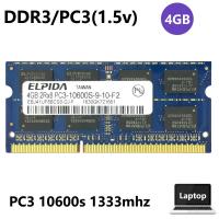 ราคา Elpida แรมหน่วยความจําแล็ปท็อป โน้ตบุ๊ก 4GB 2Rx8 PC3-10600s 1.5V DDR3 1333mhz (20483789696)