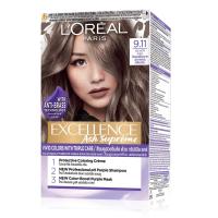 ราคา ลอรีอัล ปารีส ครีมเปลี่ยนสีผม เอ็กซ์เซลเล้นซ์ ครีม แฟชั่น (Silver Ash สีบลอนด์อ่อนประกายหม่น No.9.11) LOREAL EXCELLENCE (23146011984)