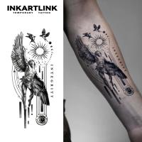ราคา Inkartlink Winged Angels & Doves กันน้ํา 15 วัน, รอยสักเฮนน่าชั่วคราว, รอยสักปลอม, รอยสักวิเศษกึ่งถาวร (29932637324)