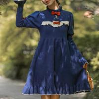 ราคา Mori Girl Tribe Disney Snow White Authorized Original A-Line ถักชุดฐานชุดด้านในฤดูใบไม้ร่วงฤดูหนาว (43372670813)