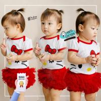 ราคา Ermon Baby - เสื้อผ้าเด็กผู้หญิง Cute Baby Jumper Hello Kitty Character FREE Bottoms for อายุ 0 - 12 เดือน (40305761997)