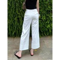 ราคา กางเกงขาตรงเอวสูงเก้าจุด สีขาวสำหรับฤดูร้อนของผู้หญิง (42257251261)