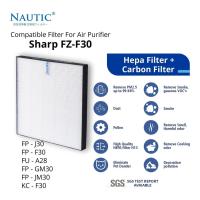 ราคา NAUTIC - แผ่นกรอง Hepa sharp FZ-F30HFE สําหรับ FP-J30TA / FZ-Y28FE / FP-F30L-H / FP-F30TA / FPJ30LA / FPJ30LB / F30 / FP-F30G / FP-JM30Y (41572015049)