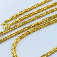 ราคา สร้อยคอทองโคลนนิ่งเหมือนแท้ ลายกระดูกงูสี่เสา น้ำหนัก2,3บาท ยาว24นิ้ว สร้อยคอทองชุบ 0387 (43173398323)