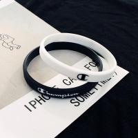 ราคา กีฬา สายรัดข้อมือกีฬา แฟชั่น สีดำ ขาวสายรัดข้อมือซิลิโคน (6150212155)