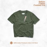 ราคา เสื้อยืดเด็กสีพื้น พรีเมี่ยม อายุ 10 - 14 ปี - ไม่จํากัดเพศ (19792568530)