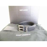 ราคา Authentic Saint Laurent Paris YSL Yves Saint Laurent Leather Belt Size 89-99cm #7974 (28255300896)