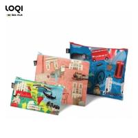 ราคา ซองซิปเอนกประสงค์ LOQI มี 3 ขนาดใน 1 แพค URBAN Zip Pockets (2134819858)