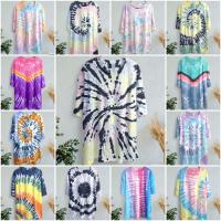 ราคา เสื้อยืดมัดย้อมสีพาสเทล ผ้าคอตตอนอย่างดี สีสันสดใส (25506983953)