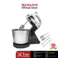 ราคา SONAR เครื่องผสมอาหาร พร้อมโถสแตนเลส แถมฟรีชุดอุปกรณ์ รุ่น HM-505S แบบมีฐาน เครื่องผสมแป้ง (296718017)