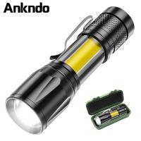 ราคา Ankndo ไฟฉายmini ไฟฉายแรงสูง ซูม 4เท่า ปรับโหมดได้ 3แบบ ไฟฉายซูมได้ ไฟฉายUSB ไฟฉายชาร์จไฟ ไฟฉาย led Flashlight (12438057087)