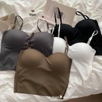 ราคา บราสายเดี่ยว เสื้อครอปสายเดี่ยว เสื้อชั้นใน บราไร้ขอบ มีฟองน้ำในตัว แบบครึ่งตัว (18662209629)