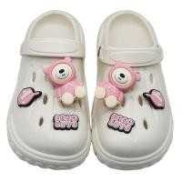 ราคา jibbitz jibbitz crocs ของแทั รองเท้าลายหลุม พร้อมอุปกรณ์เสริมพลาสติก รองเท้าดอกไม้สามมิติ หัวเข็มขัดน่ารักสไตล์อนิเมะหมี (44122812928)