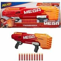 ราคา Hasbro Nerf N-Strike Mega TwinShock Gun ปืนเนิร์ฟเมก้า (1401026682)