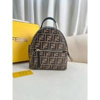 ราคา FENDI กระเป๋านักเรียนหนังวัวลาย FF Fendi กระเป๋าเป้สะพายรุ่นคู่รัก 390 (22765253295)