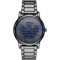 ราคา นาฬิกาแท้ Emporio Armani Meccanico Automatic Grey Dial Grey Steel Strap Watch (24037080464)