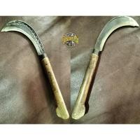 ราคา เคียวมีดตะขอใบตอกลาย เก่าญี่ปุ่น ด้ามไม้ หนาคม เหมาะตัดกิ่งไม้ ทำสวน หวดหญ้า (25363154547)