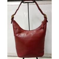 ราคา COACH แบรนด์แท้หนังแท้สีแดงมะเหมี่ยวรุ่นวินเทจ กระเป๋าทรงถัง ถือได้คล้องไหล่ได้อะไหล่มีเฟดบ้างตามการใช้งานมือ2 ขนาด11" (21028384815)