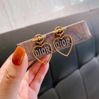 ราคา ❀❂DIOR ต่างหู ต่างหูรูปหัวใจวินเทจ ฝังเพชร (9785256717)
