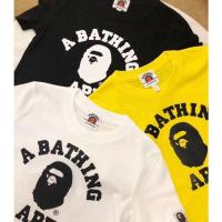 ราคา BAPE เสื้อผ้าเด็กฤดูร้อนใหม่ตัวอักษร ape-man เด็กชายและเด็กหญิงผ้าฝ้ายแขนสั้นเสื้อยืดลําลองด้านบน (26357470443)