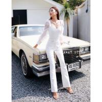 ราคา ป้ายNontawat กางเกงขายาวกระดุมทอง (6492985711)