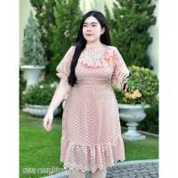 ราคา เดรสลูกไม้สาวอวบ ฮ832 ชุดใส่ไปงานแต่งสาวอวบ ชุดไปงานบวชสาวอวบ ชุดไปเที่ยวสาวอวบ ชุดคนอ้วน (23048895683)