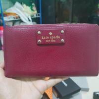 ราคา กระเป๋า สตางค์ Kate spade wallet มือสอง สภาพวิ้งๆแท้ 100% (6515768959)