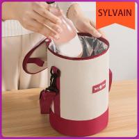 ราคา กระเป๋าฉนวนกันความร้อนทรงกระบอก สายสะพาย รอบกล่องอาหารกลางวันหลายชั้นกระเป๋า พนักงานออฟฟิศ นักเรียน มือถือ ผู้สื่อสาร กระเป๋าอ (29459217876)