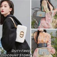 ราคา Dior Carlo series mini สายสะพายไหล ่ ปรับได ้ กระเป ๋ าหนังวัวกระเป ๋ าโซ ่ 0XWM (28303711840)