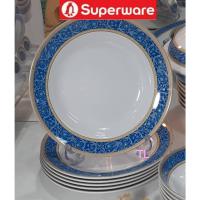 ราคา จานทรงลึก 9นิ้ว 6ชิ้น (หนามีน้ำหนัก)ลายช่อฟ้า ซุปเปอร์แวร์เกรดA เมลามีน100% ตรานกเพ็นกวิน (28933672148)