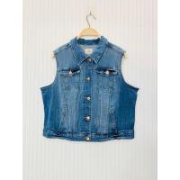 ราคา เสื้อยีนส์แขนกุด MNG JEANS แท้(มือสอง) (28884773115)