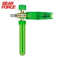 ราคา BEAR FORCE Pressure Mini Foam Cannon Pro พร้อมขั้วต่อด่วน 1/4, เครื่องฉีดน้ําแรงดันสูง 360° ที่เต้นโฟมหิมะสีเขียวแบบปรับได้, เครื่องจ่ายสบู่ล้างรถสําหรับโฟมหนา (40169639088)
