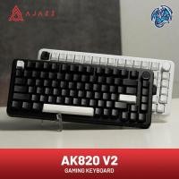 ราคา Ajazz AK820 Monochrome V2 Gasket Mount Mechanical Gaming Keyboard (41510744871)