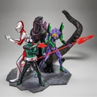 ราคา Bandai Namco SHJU Shin Japan Hero Universe Set 4 ตัว Shin Kamen Rider Shin Ultraman Shin Godzilla Eva 01 (27450988352)