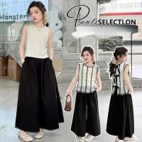 ราคา ชุดเสื้อผ้าเด็กแฟชั่นสำหรับเด็กผู้หญิง ชุดฤดูร้อนใหม่ เสื้อกล้าม ชุดลำลอง กางเกง ชุดสามชิ้น (28079980073)