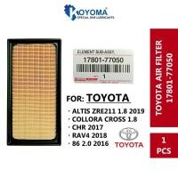 ราคา TOYOTA ALTIS 1.8 2019y , CROSS 1.8 CHR 1.8 2017y , RAV4 2018y TOYOTA 86 2.0 2016y AIR FILTER 17801-77050 / 17801-F0030 (40263825244)