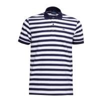 ราคา ARROW STRIPED POLO เสื้อโปโล ผ้าลายทาง สีขาวกรม ทรง Smart MPCM219-NV (25690903639)