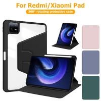 ราคา เคสหมุนได้360 องศาหมุน วัสดุอะคริ เคส เคสฝาพับ For Redmi Pad SE 11 8.7 Pro 12.1 Pad 2 2025 Xiaomi Pad 5 6 7 Pro Case (43759359744)