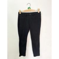 ราคา ยุนิ sizeL กางเกงสกินนี่5ส่วนเอวยืดสีดำเข้ม (24475740424)