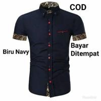 ราคา KEMEJA เสื้อเชิ้ตแขนสั้นผู้ชาย (8129196248)