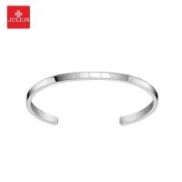 ราคา JULIUS กำไลข้อมือผู้หญิง รุ่น JSB-078 A (ไซต์เล็ก) สแตนเลสแท้ สีเงิน สลักโลโก้จูเลียสหรูหรา แบรนด์เกาหลีแท้ 100% (8616884755)