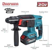 ราคา DAGMARA Powerful 20V Max สว่านโรตารี่ไร้สาย Electric Hammer Cordless 3 Function Impact Rotary Impact Drill (19288078262)