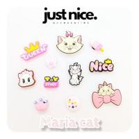 ราคา แค่ดีเสน่ห์ป๊อป สีชมพู Maria Cat การ์ตูนรองเท้า Pin ปุ่ม Charm สําหรับ croc กระเป๋า & skecher รองเท้ารองเท้าแตะ 亚nza利猫卡通心菜配件 (40670616086)