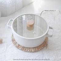 ราคา Omocha - FIKA หม้อหูเตี้ย 22 cm + ฝา - (Pot 22 cm + glass lid) (10142288513)
