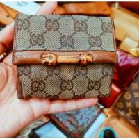 ราคา กระเป๋าสตางค์ Gucci bamboo แท้ มือสองตามสภาพคะ (21937494573)