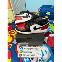 ราคา (พร้อมส่ง ของแท้ 100%) AIR JORDAN 1 LOW BLACK TOE (24421157525)